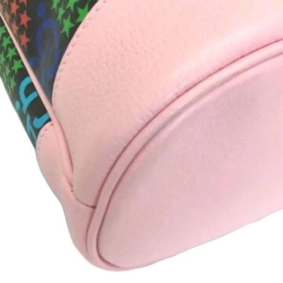Gucci Psychedelic Multicolor Print Bucket Bag Pink with Drawstring (EUC) - Picture 6 of 16